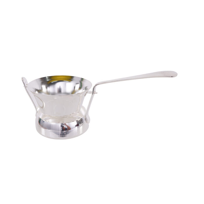Silbernes Teesieb - 14 x 5,7 x 5 cm – Bild 2