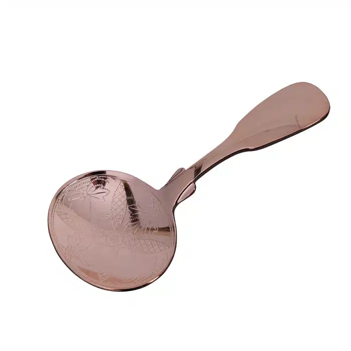 Roségoldener Löffel für Teedose Eiche - 4,5 x 9,5 cm – Bild 2