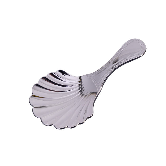 Silberlöffel für Teedose Muschel - 4 x 8 cm – Bild 2