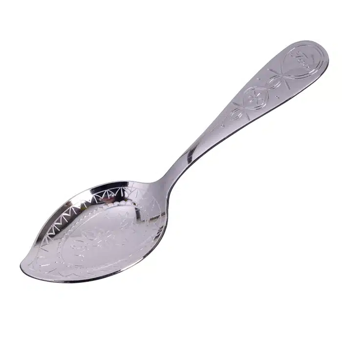 Silberlöffel für Teedose Blume - 3,5 x 13 cm – Bild 2