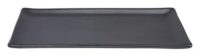 Schwarzer Teller - Tetsu Kessho Matte - 28 x 12,5 cm – Bild 2