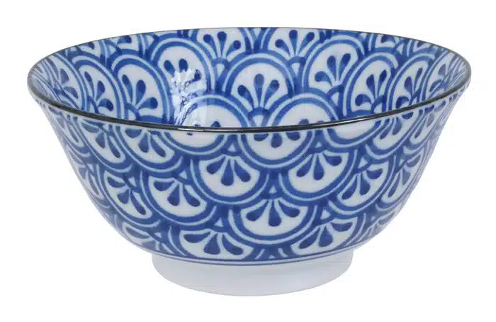 Blau / Weiße Schüssel - Gemischte Schalen - 15 x 6 x 8 cm 450 ml – Bild 2