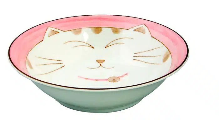 Rosa Schüssel - Kawai Katze - 16,5 cm 450 ml – Bild 2