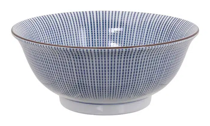 Blau / Weiße Schüssel - Sendan Tokusa - 18,5 x 7,8 cm 1000 ml – Bild 2