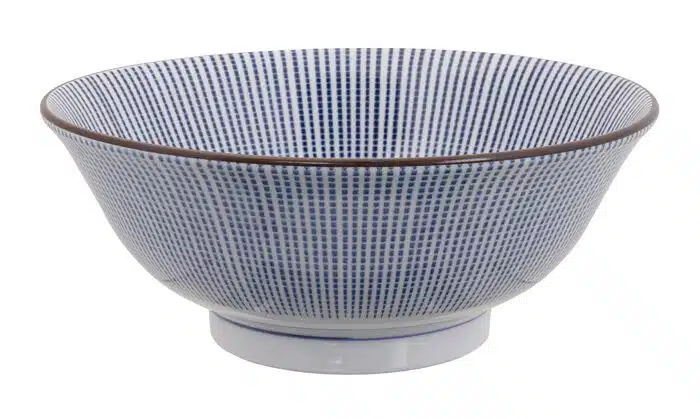 Blau / Weiße Schüssel - Sendan Tokusa - 21,2 x 8,3 cm 1400 ml – Bild 2