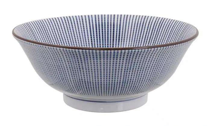 Blau / Weiße Schüssel - Sendan Tokusa - 21,2 x 8,3 cm 1400 ml – Bild 2