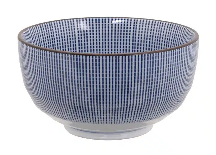 Blau / Weiße Schüssel - Sendan Tokusa - 12,8 x 6,8 cm 500 ml – Bild 2