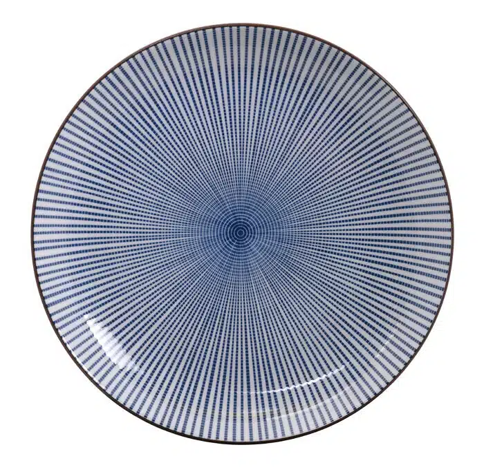 Blau / Weißer Teller - Sendan Tokusa - 31 x 4 cm – Bild 2