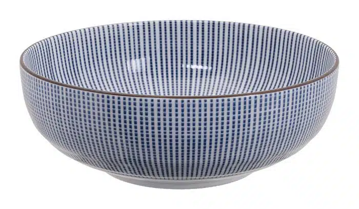 Blau / Weiße Schüssel - Sendan Tokusa - 21,8 x 8 cm 1850ml – Bild 2