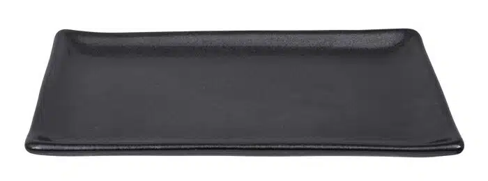 Matt-Schwarze rechteckiger Teller - Tetsu Kessho Matte - 21,5 x 12,5 cm – Bild 2