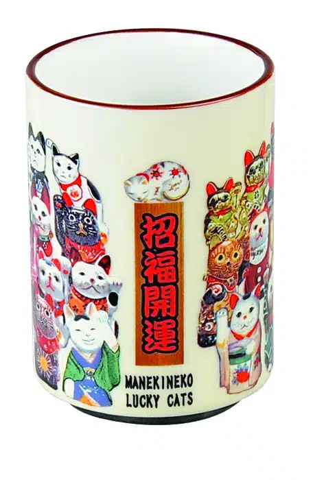 Weiße Tasse - Kawai Katze - 7,5 x 10 cm 300 ml – Bild 2