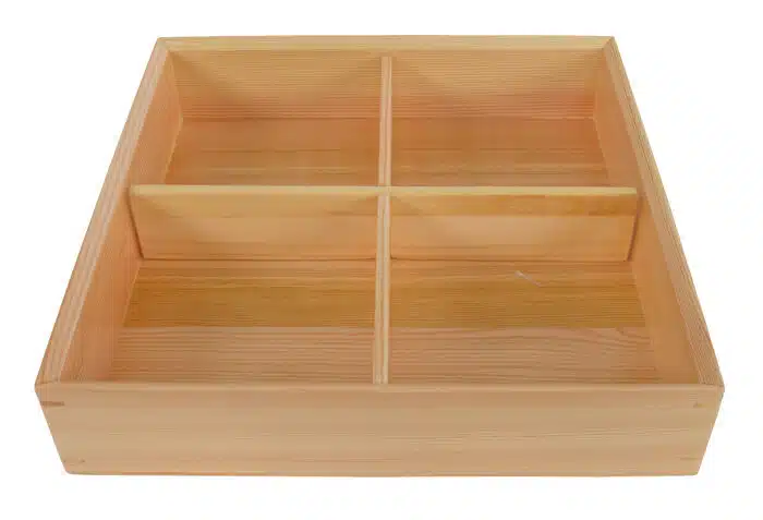 Hölzerne Bento Box - 25,5 x 25,5 x 5,8 cm – Bild 2