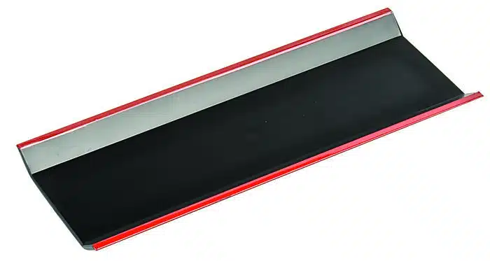 Schwarz / Rotes Handtuchblatt - Lackware - 18 x 7,4 cm – Bild 2