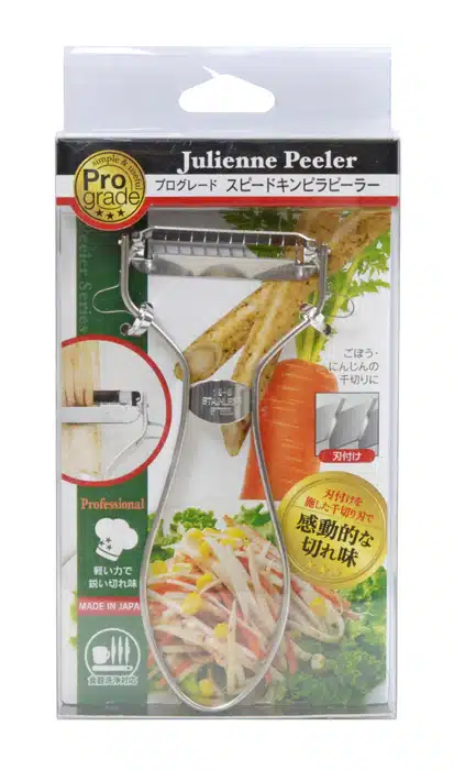 Edelstahl Julienne Schäler - Geschirr - 13 x 5,4 x 1 cm – Bild 2