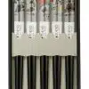 Essstäbchen mit Geisha - 5er Set – Bild 2