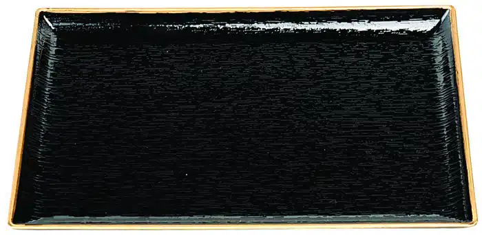 Schwarzes Tablett - Lackware - 19 x 14 cm – Bild 2