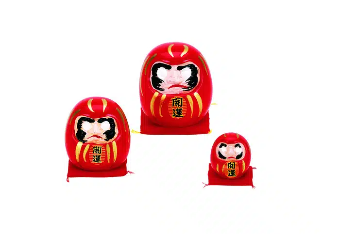 Rote Daruma Puppe - 6 cm – Bild 2