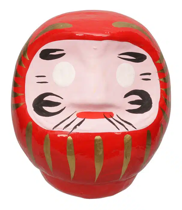 Rote Daruma Puppe - 9 cm – Bild 2