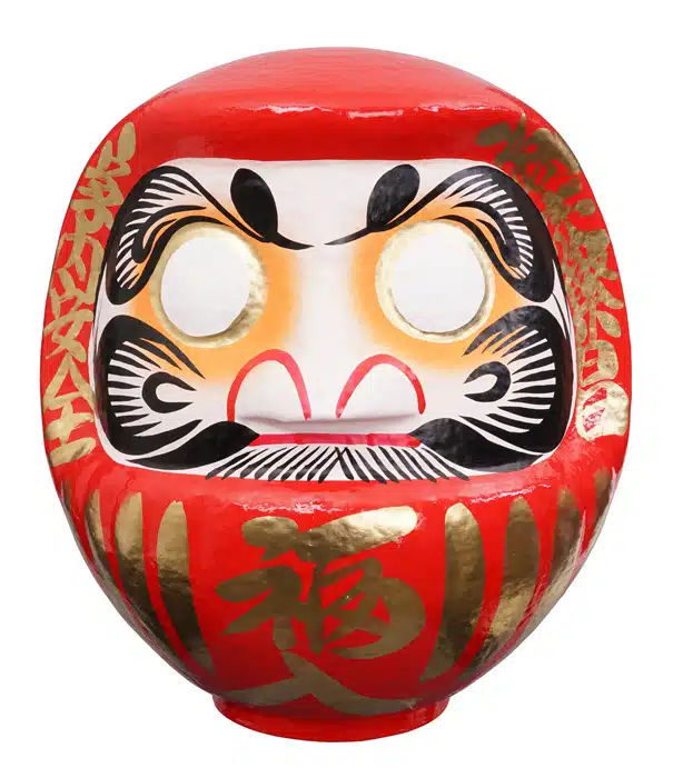 Rote Daruma Puppe - 36 cm – Bild 2