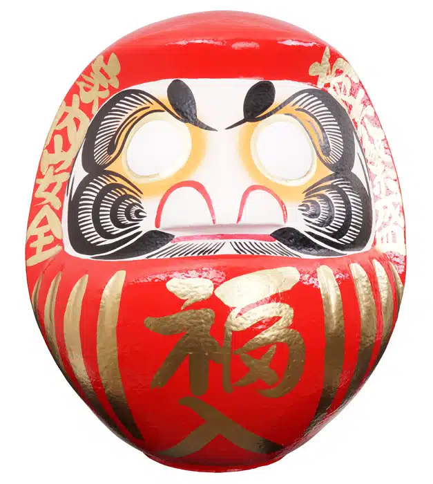 Rote Daruma Puppe - 65 cm – Bild 2