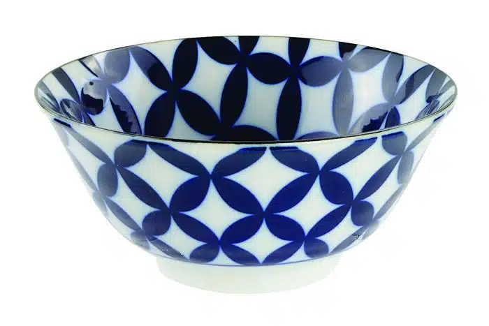 Blau / Weiße Schüssel - Gemischte Schalen - 14,8 x 6,8 cm 500 ml – Bild 2