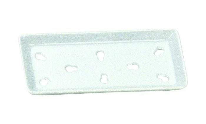 Weiße Sushi-Kühlplatte - 20,4 x 9,2 cm – Bild 2
