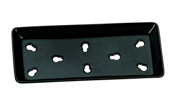 Schwarze Sushi Kühlplatte - 20,5 x 9,5 cm – Bild 2