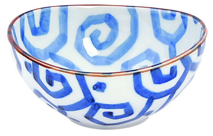 Blau / Weiße Schüssel - Gemischte Schalen - 10,5 x 5 cm 150 ml – Bild 2