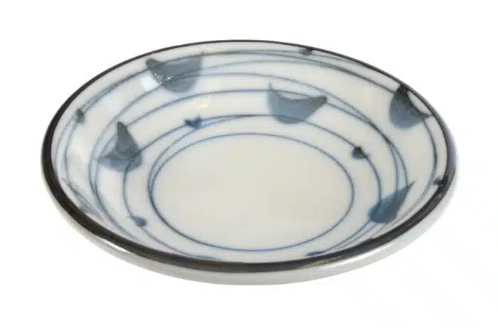 Blau / Weiße Seiji Rasen Sojasaucenschale 9,5x2cm – Bild 2