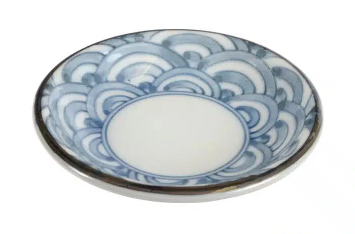 Blau / Weiße Seiji Rasen Sojasaucenschale 9,5x2cm – Bild 2