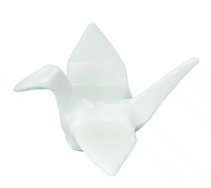 Weiße Essstäbchen Halter Kranich - Weiße Serie – Bild 2