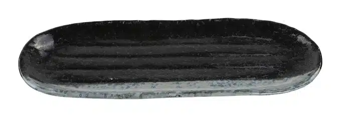 Schwarz / Grauer Teller - Große Teller - 28 x 11,3 cm – Bild 2