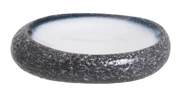 Grau / Weißer tiefer Teller - Tajimi - 27 x 21 x 5,5 cm – Bild 2