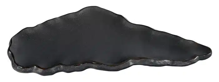 Schwarzer Wolkenteller - Tajimi - 44 x 21 x 5 cm – Bild 2