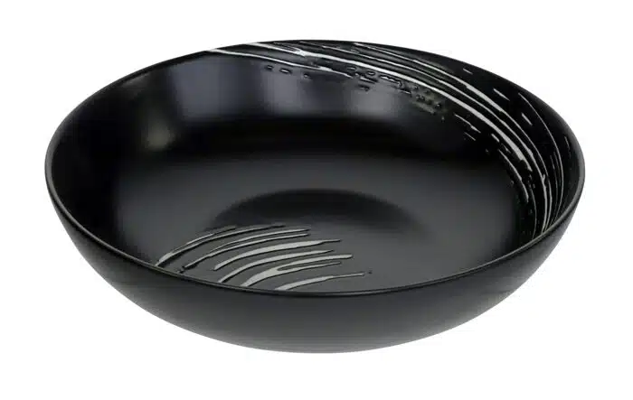Schwarz / Weiße Schüssel - Black Maru - 17,8 x 4,5 cm 550 ml – Bild 2