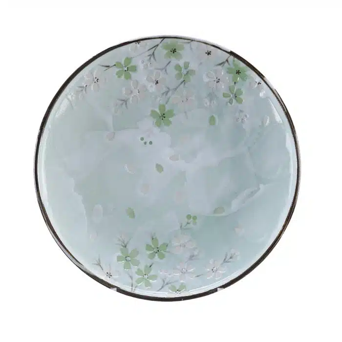 Minzgrüner Teller - Green Cosmos - 25,5 cm – Bild 2
