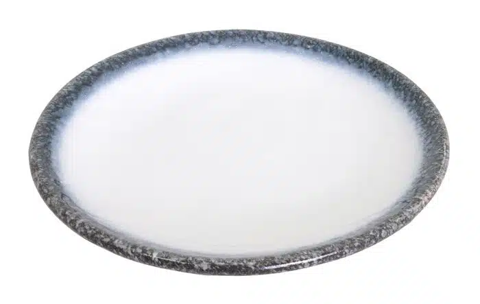 Grau / Weißer Teller - Tajimi - 22,8 x 3 cm – Bild 2
