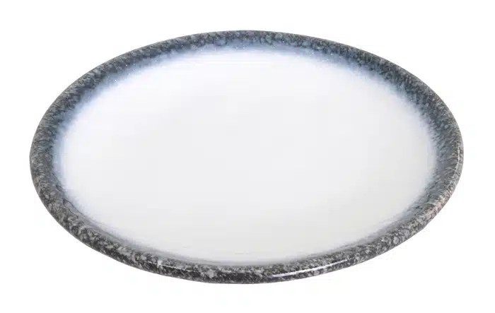 Grau / Weißer Teller - Tajimi - 22,8 x 3 cm – Bild 2