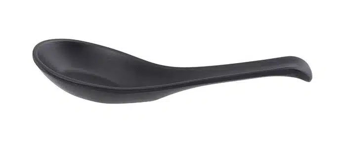 Schwarzer Suppenlöffel - Melamin - 14,6 x 3,8 cm – Bild 2