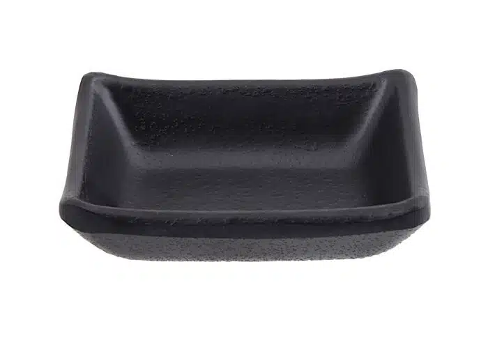 Schwarze Saucenschale - Melamin - 9,2 x 6,9 x 3,1 cm 50 ml – Bild 2
