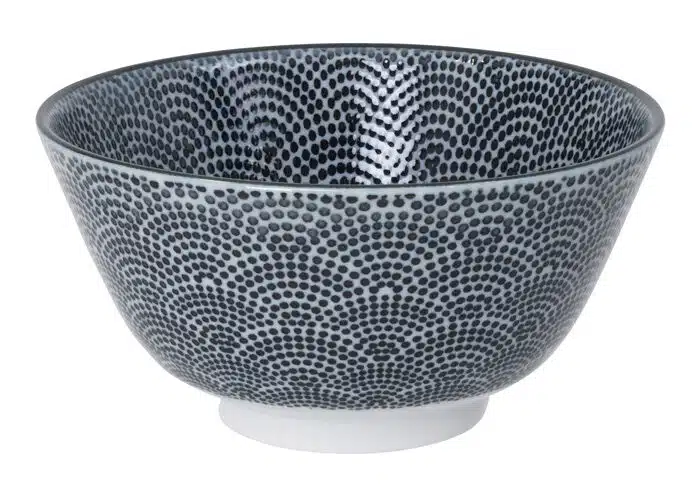 Schwarz / Weiße Schüssel Punkte - Nippon Schwarz - 12 x 6,4 cm – Bild 2