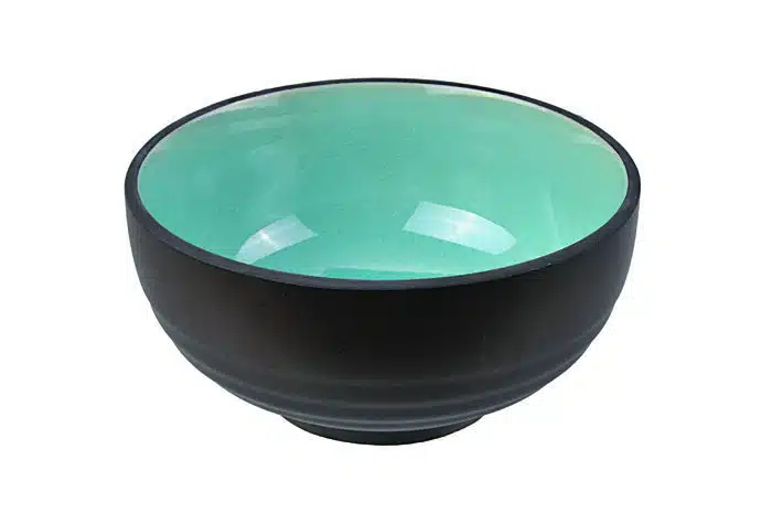 Schwarz / Türkisene Schüssel - Glas Türkis - 16,2 x 7,8 cm 460 ml – Bild 2