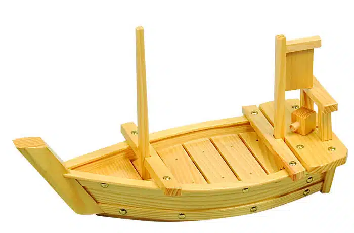 Hölzerner Sushistiefel - Holzgeschirr - 40 x 16 cm – Bild 2