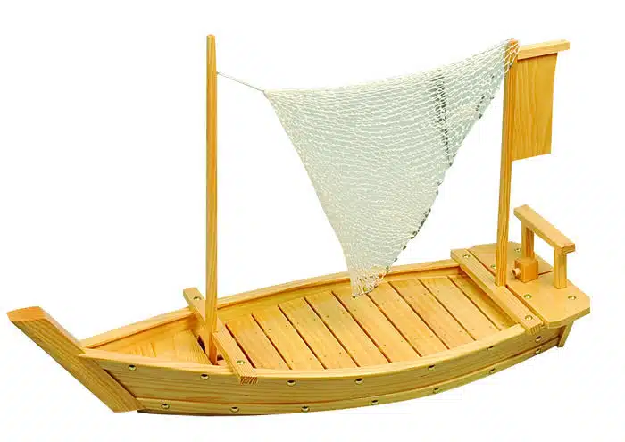 Hölzerner Sushistiefel - Holzgeschirr - 80 x 27,5 cm – Bild 2