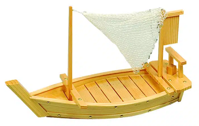 Hölzerner Sushistiefel - Holzgeschirr - 60 x 23,5 cm – Bild 2