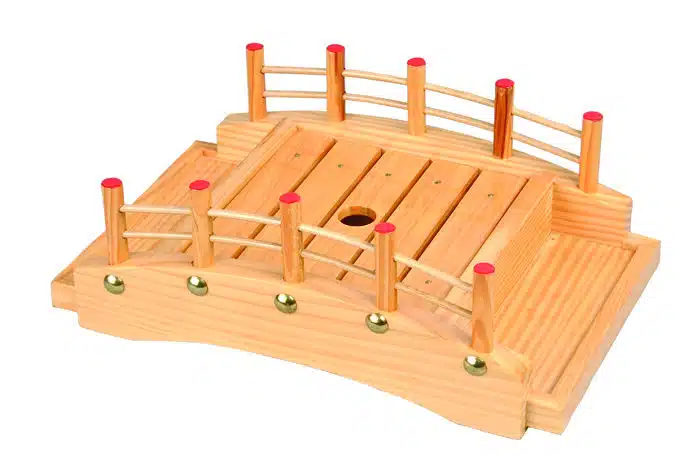Hölzerne Sushi-Brücke - Holzwaren - 30,5 x 16,5 x 10 cm – Bild 2