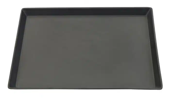 Schwarzer Teller - Melamin - 40 x 28 x 3 cm – Bild 2