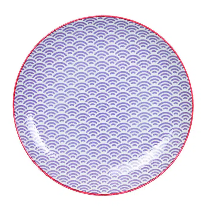 Lila / Roter Teller - Star Wave - 25,7 x 3 cm – Bild 2