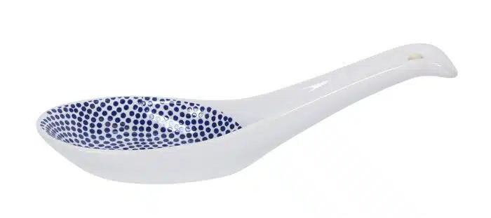 Blau / Weiße Löffel Punkte - Nippon Blau - 13,8 x 4,8 cm – Bild 2