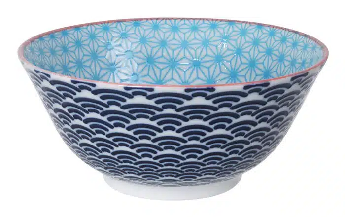 Hellblau / Dunkelblaue Schüssel - Star Wave - 15,2 x 6,7 cm 500 ml – Bild 2